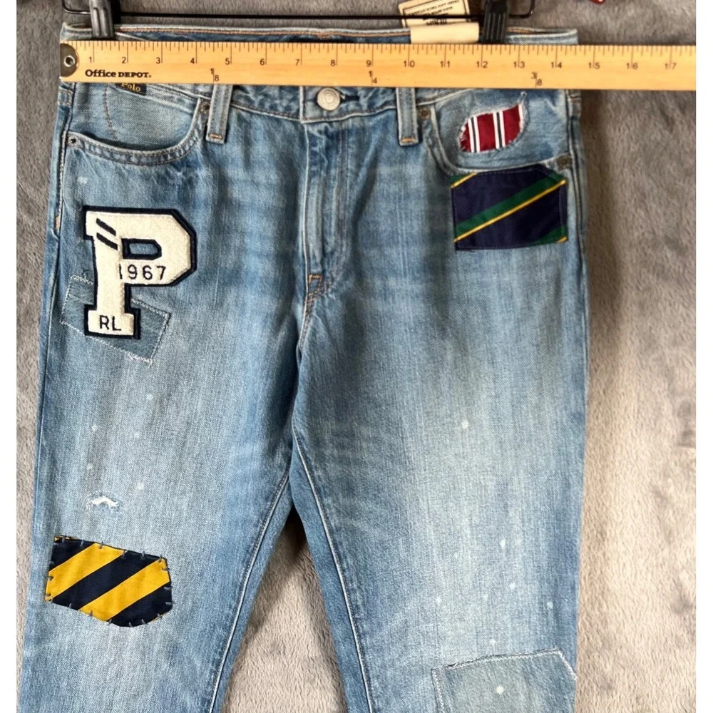 Polo Ralph Lauren Kids Jeans 16 fits 29x29 Astor Slim Boyfriend Patchwork
